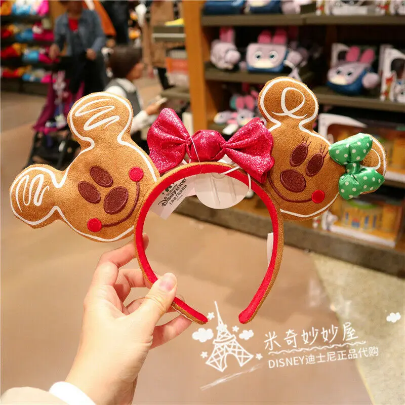 Disney Christmas Holiday Gingerbread Ears Headband new