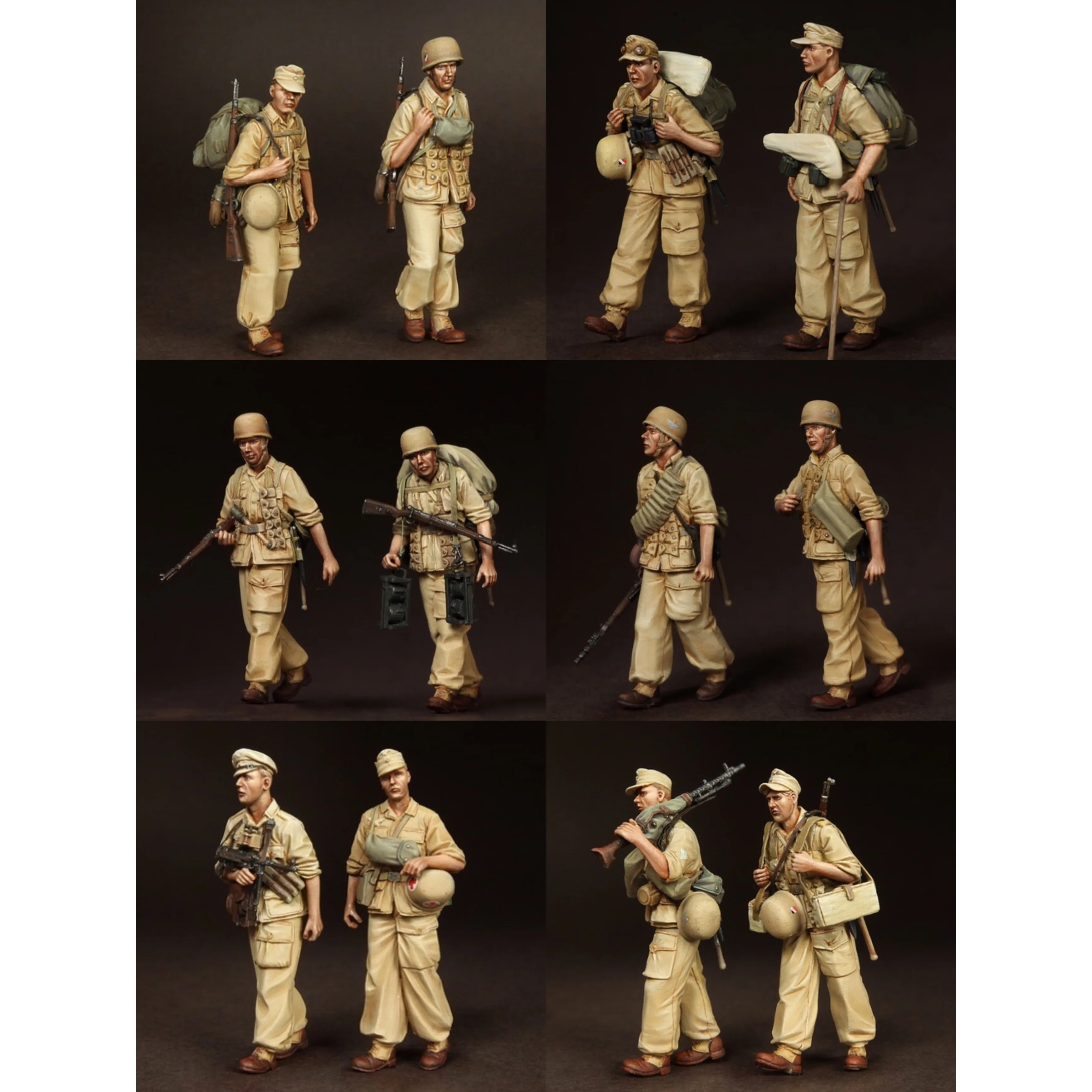 1/35 Resin Model Figure GK, Military theme, 12 Figure，Unassembled and unpainted kit