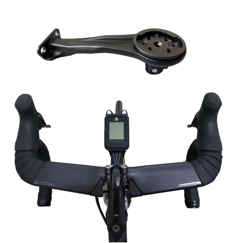 For Shimano Pro vibe aluminium handlebars alloy extension bracket wahoo meter holder for Bryton or Garmin for xoss