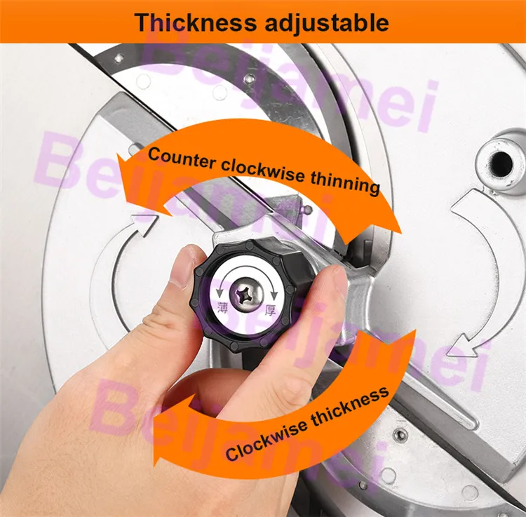 BEIJAMEI ผักผลไม้หั่นไฟฟ้าเครื่องตัดมะนาวอัตโนมัติมันฝรั่งแครอทตัดเครื่อง