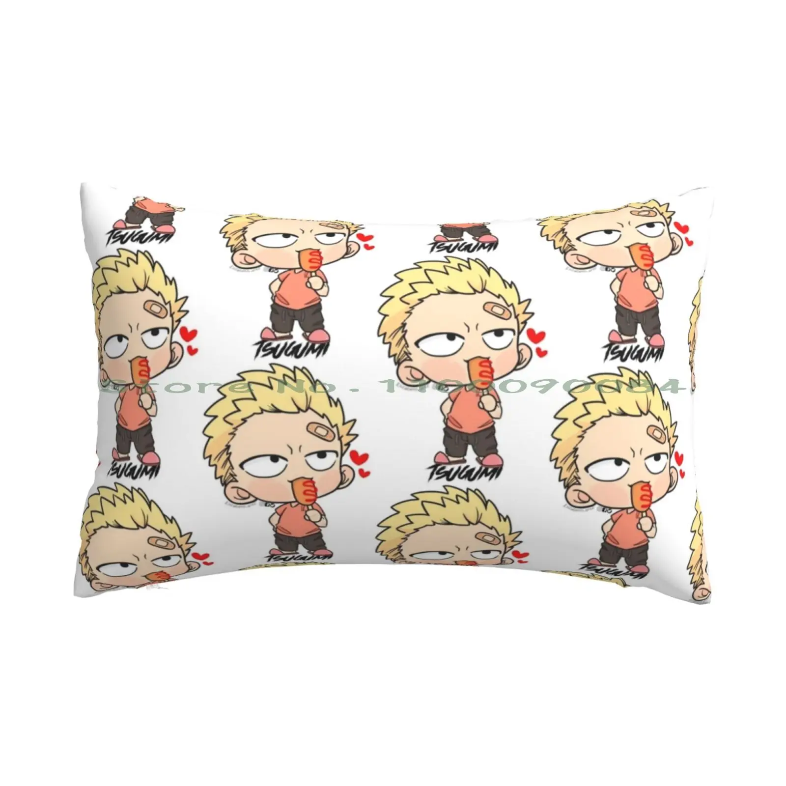 Tsugumi Pillow Case 20x30 50*75 Sofa Bedroom Cute Cartoon Hydro Crayon Kawai Long Rectangle Pillowcover Home Outdoor Cushion