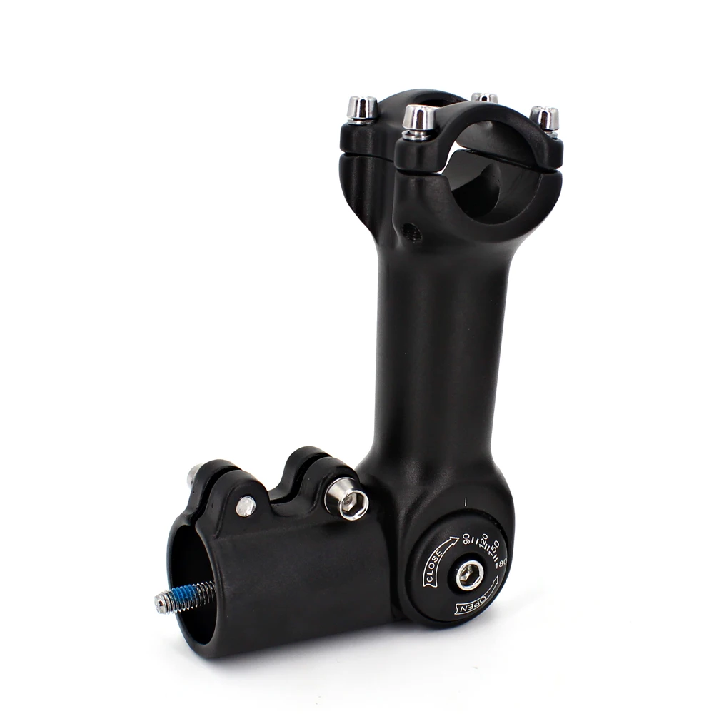 Adjustable 90-180 Aluminium Bike Stem Riser 25.4/31.8mm Handlebar 90mm 110mm Stem MTB Road City Bike Bicycle Part Rise Long Stem