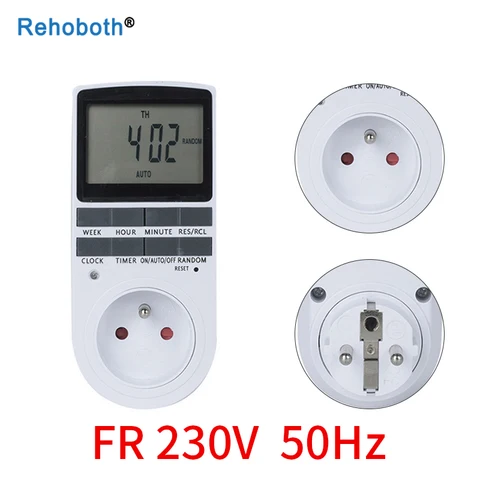 Программируемый таймер Rehoboth 230В/110В для автоматизации управления устройствами — детальный вид товара