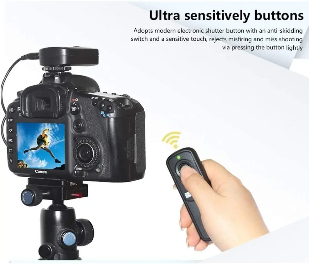 Pixel 2.4 جيجا هرتز إصدار مصراع التحكم عن بعد اللاسلكي الرقمي E3 لكاميرات Canon وPentax وSamsung و Contax وSigma وHassleblad، استبدال