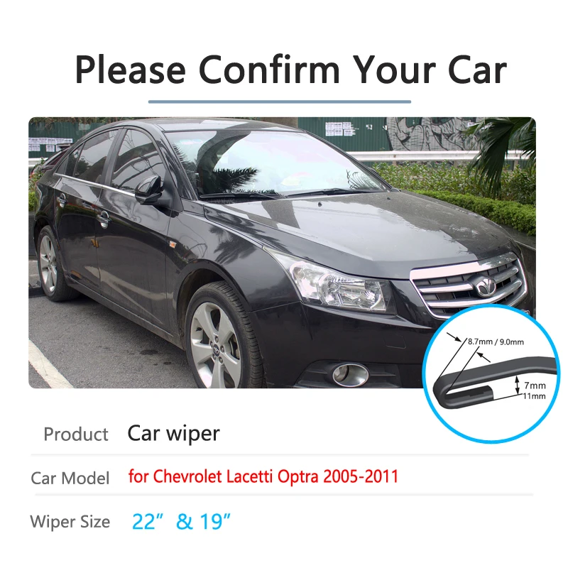 Car Wiper Blades for Chevrolet Lacetti Optra for Daewoo Nubira for Suzuki Forenza for Holden Viva Front Windshield Accessories