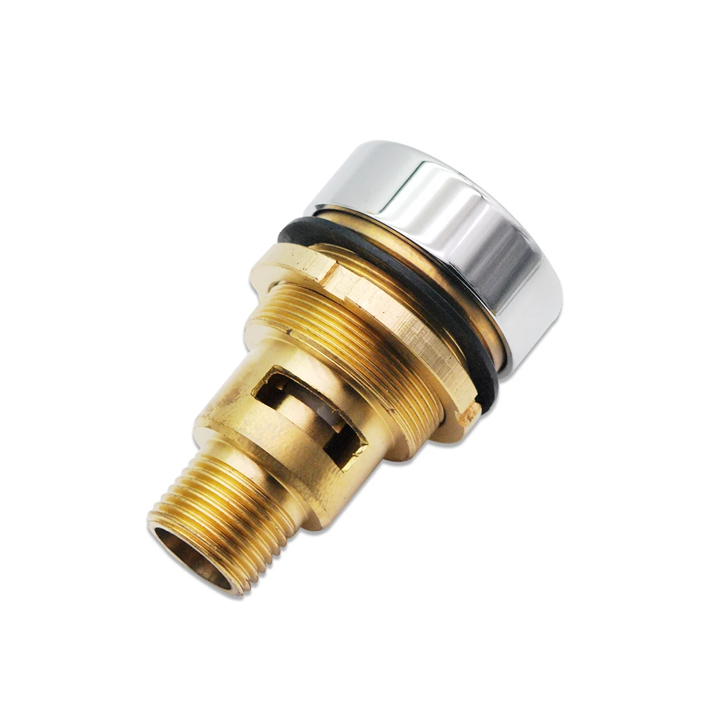On Off Push Bathtub Air Start / Adjustment Switch Button Massage Bathtub Spa Chrome Solid Copper Pneumatic Air Control Switch