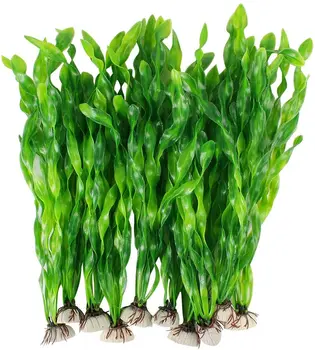5/10pcs Plastic Aquarium Plants Fish Tank Decorations Artificial Seaweed Water Grass Underwater Plants Aquarium Accessories 1