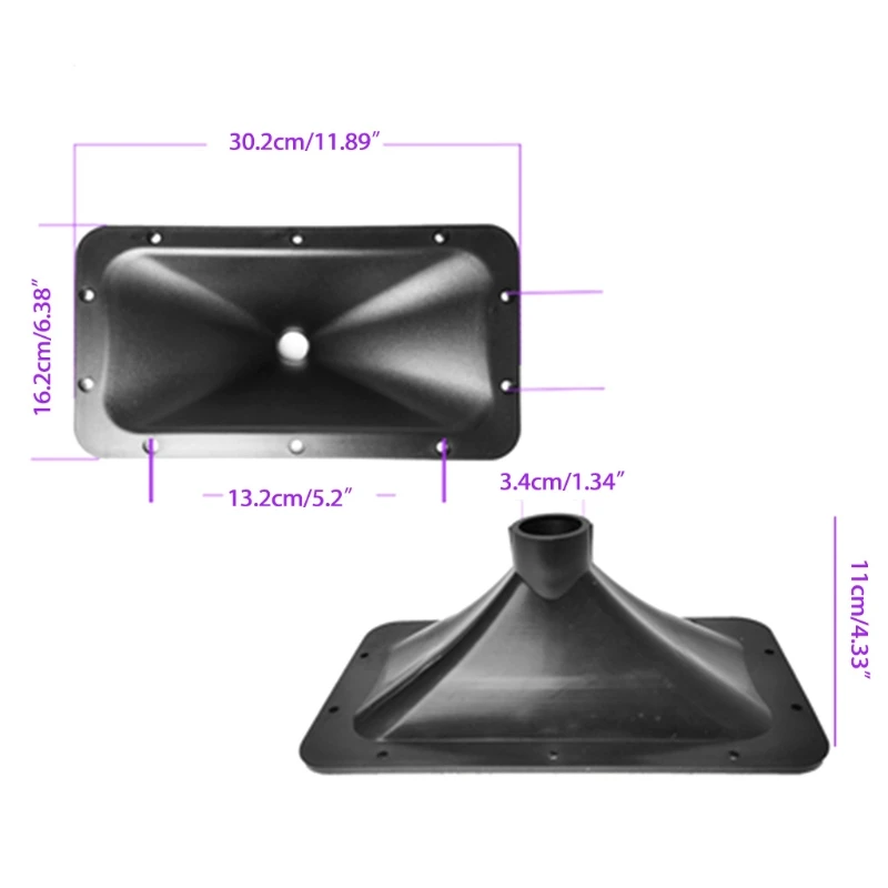 2 шт., профессиональный динамик для домашнего кинотеатра, длина 302x162 мм