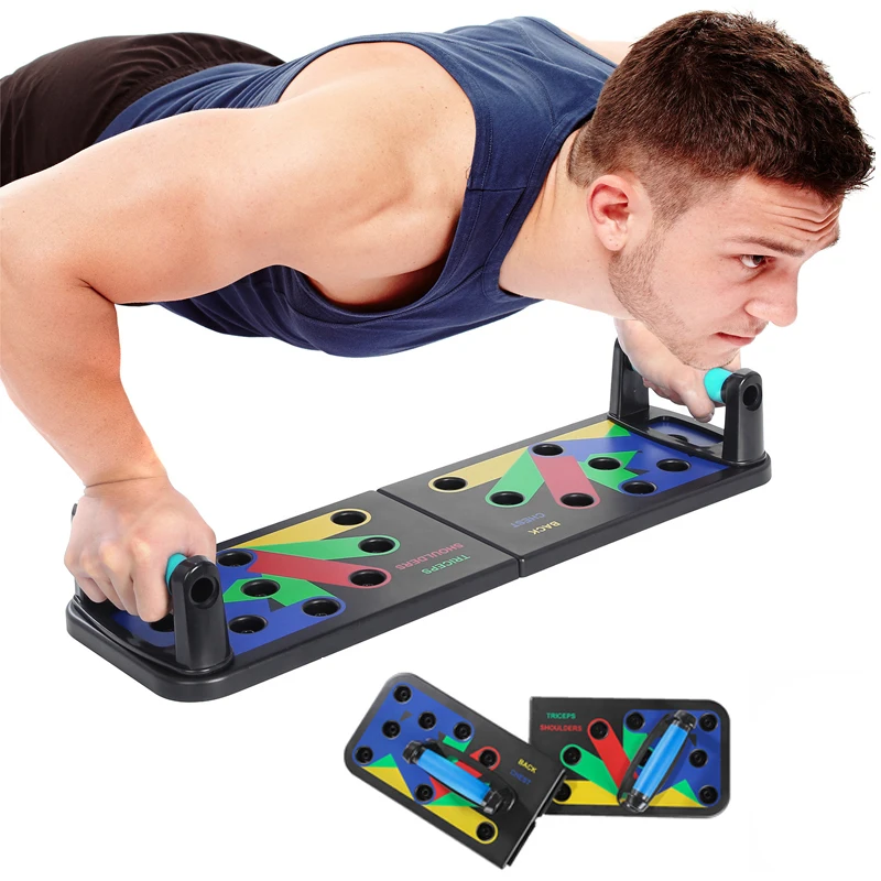 9 in 1 Push Up Board Collapsible Detachable Portable Fitness Exercise Workout Push-up Tools Pushup Stands for Gym body Building