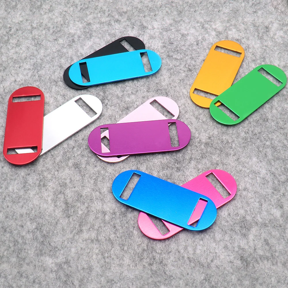 Wholesale 20Pcs Customized Dog ID Tags Name Tags For Puppies Dog Anti-Lost Pet Nameplate For Dogs Aluminum Engraving Tags