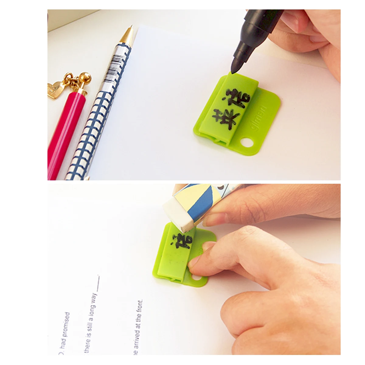 6 Teile/paket Multicolor Papier Clips Note Foto Zeichen Clips Lesezeichen Clips Schreibwaren Büro Zubehör