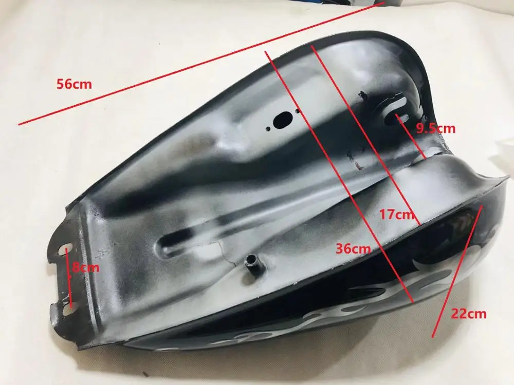 10L QIANJIANG QJ150 3rd Generation Gas Petrol Motorcycle Fuel Tank With Indicator And Cap