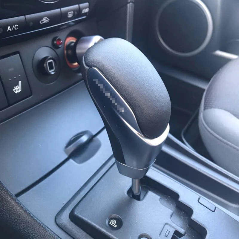Carro transmissão automática engrenagem Shift Handle, Leather Shift Lever, Mazda 3 5 8 MX5 CX5 CX7 CX9, Novo