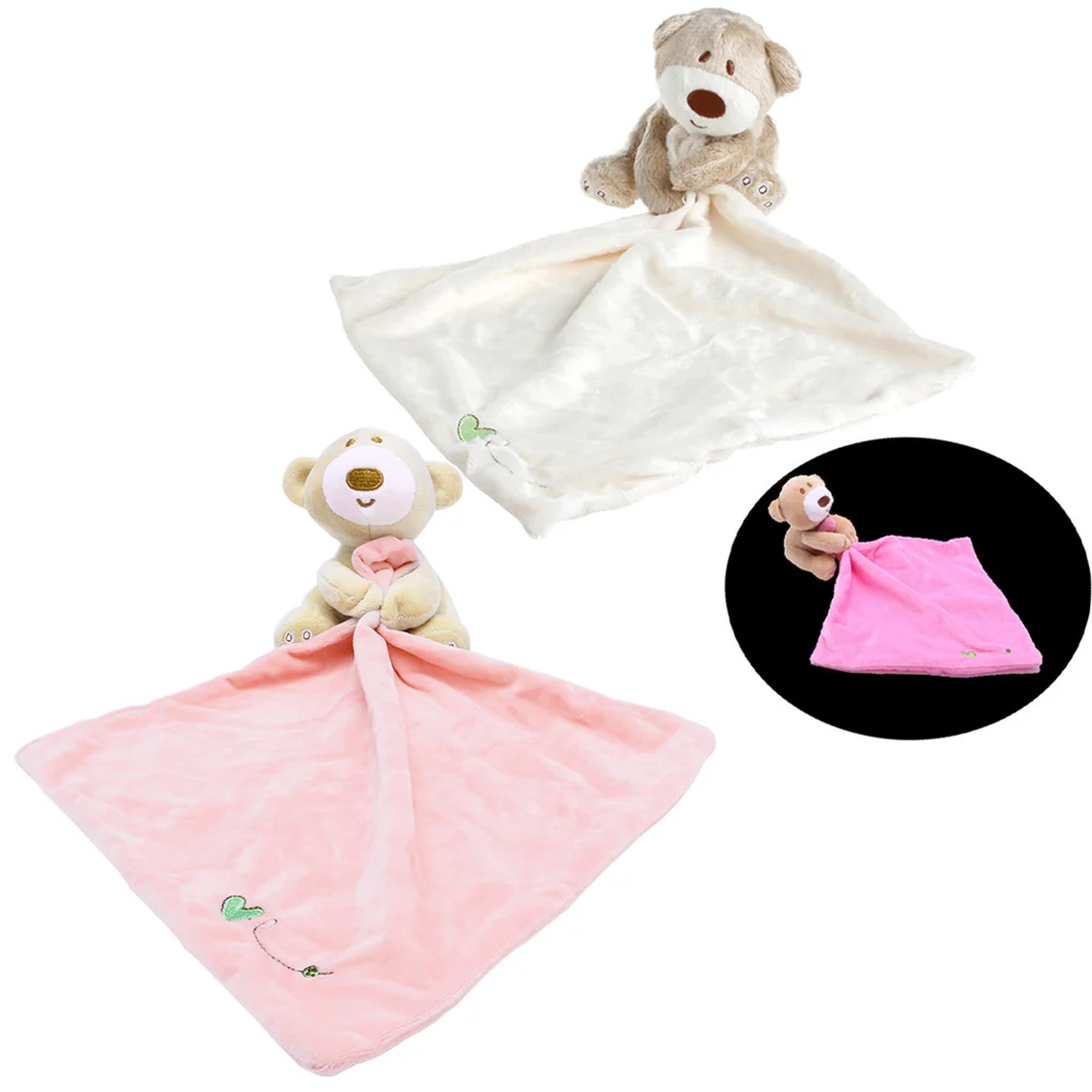 

Baby Kids Comforter Washable Blanket Teddy Bear Soft Smooth Toy Plush Stuffed Baby Towel