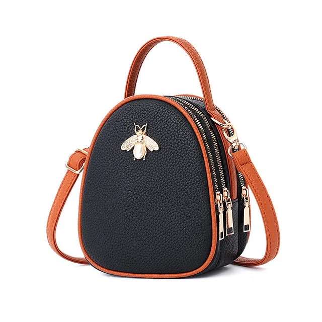 XGRAVITY-Bolso de hombro con solapa de cadena para mujer, cartera con diseño de abejas pequeñas originales, elegante, a la moda, combina con todo, H069