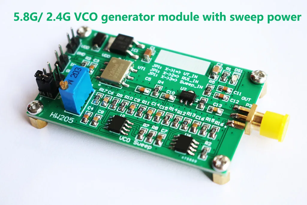 HW205 2.4GHz/ 5.8GHz  VCO generator module with sweep power