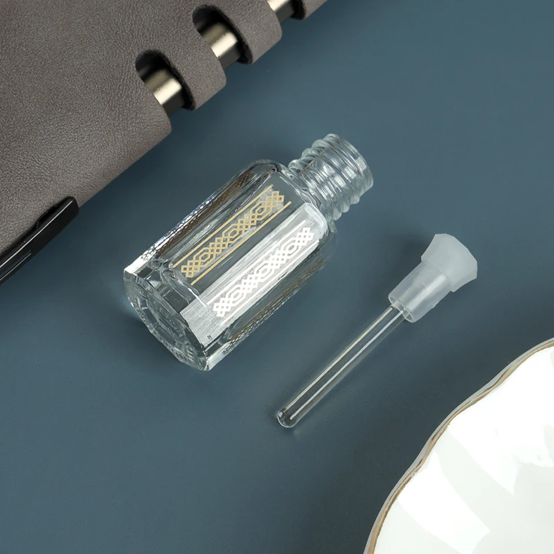 10/30/50pcs Empty Glass Dropper Bottles With Glass Pipette 3ml 6ml 12ml Essential Oil Roll On Bottle Refillable Perfume Bottle