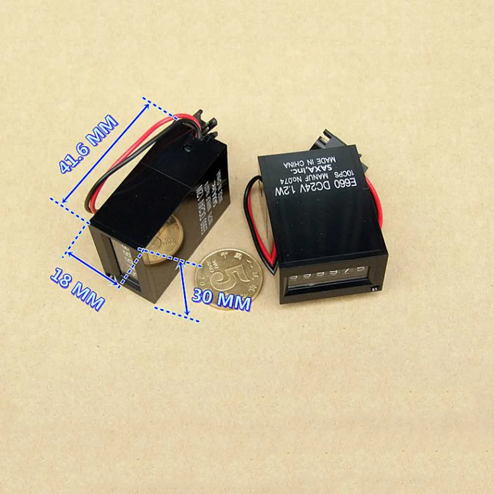 Konica Minolta E660 Elettromagnetica Contatore Cumulativo DC 24V 1.2W 6 Cifre Contatore Numero per Stampante Medico Equitment Parti