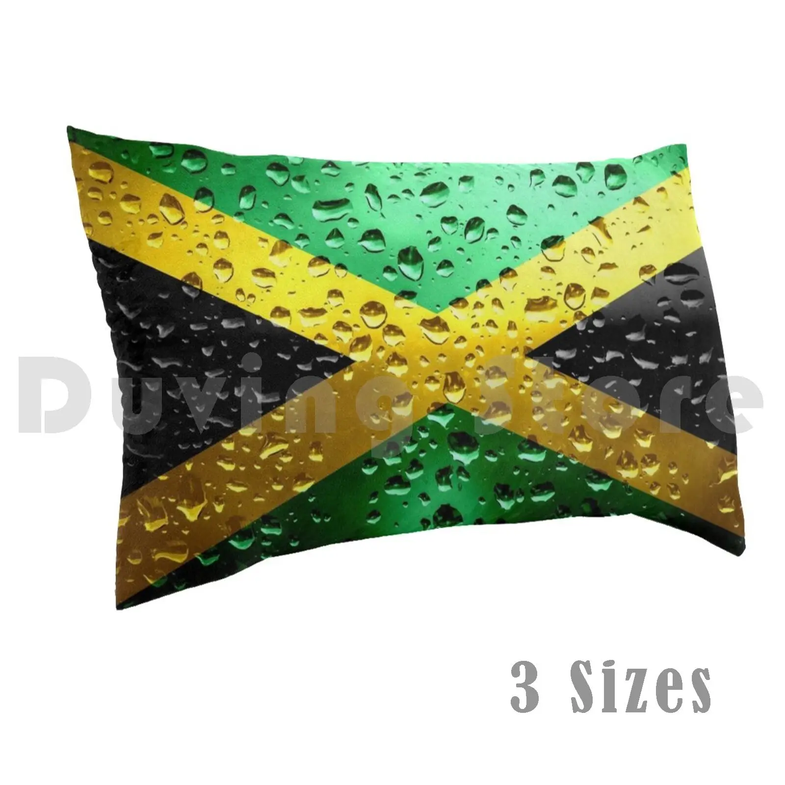 Flag Of Jamaica-Raindrops Pillow Case Printed 50x75 Country Countries Nation Nations Nationalities