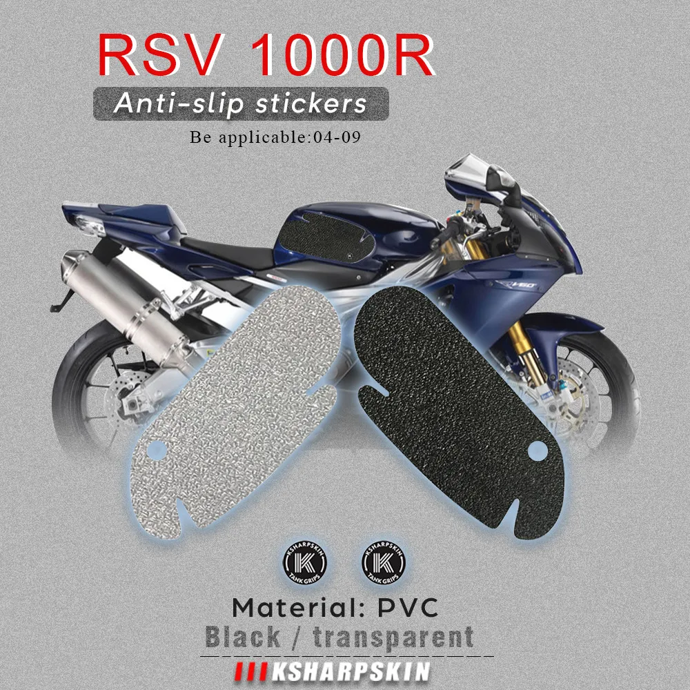 

Motorcycle fuel tank pad tank grip protection sticker knee grip side applique for APRILIA 04-09 RSV 1000R 06-10 TUONO