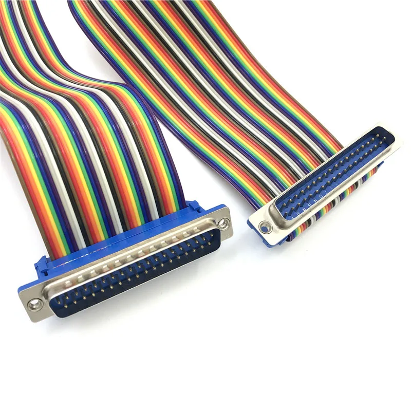 1pcs D-SUB DIDC 9 15 25 37Pin female to female DB9 DB15 DB25 female to male line male to male pressure cable type D SUB cable