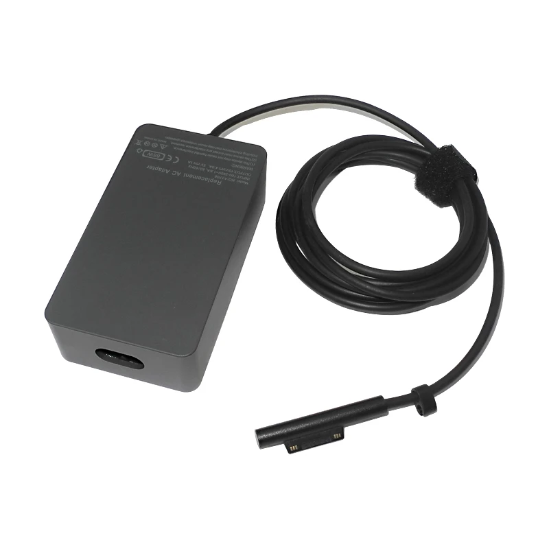 Microsoft Surface Pro X Pro 4 Pro 5 Pro 6 Pro 7 용 15V 4A 65W 충전기 Surface Go 1/2 5V 1A 용 책 Ac 전원 어댑터, Microsoft Surface Pro 4 Pro 5 Pro 6 Pro 7 용 충전기