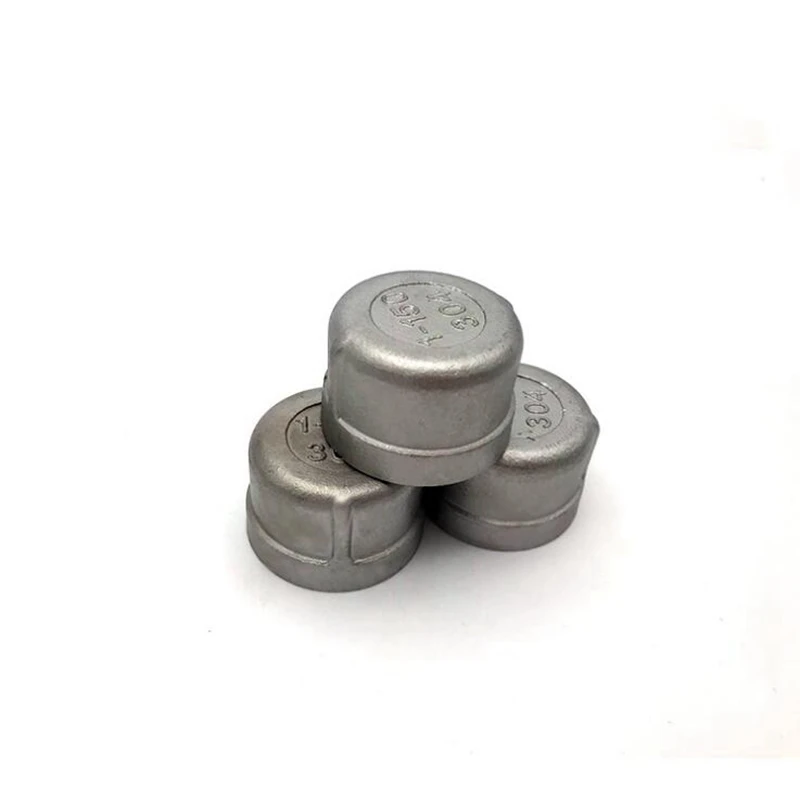 1/8'' - 2'' NPT Female Thread Round End Cap 304 Stainless Steel DN6 - DN50 Water Pipe Fitting Joint Connector