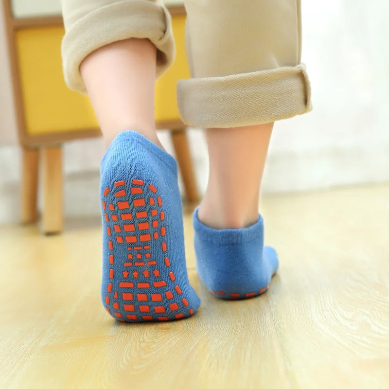 5 Pairs Spring Autumn Kids Socks Cotton Candy Color Non-slip Floor baby Toddler Socks Boys Girls children\'s Socks