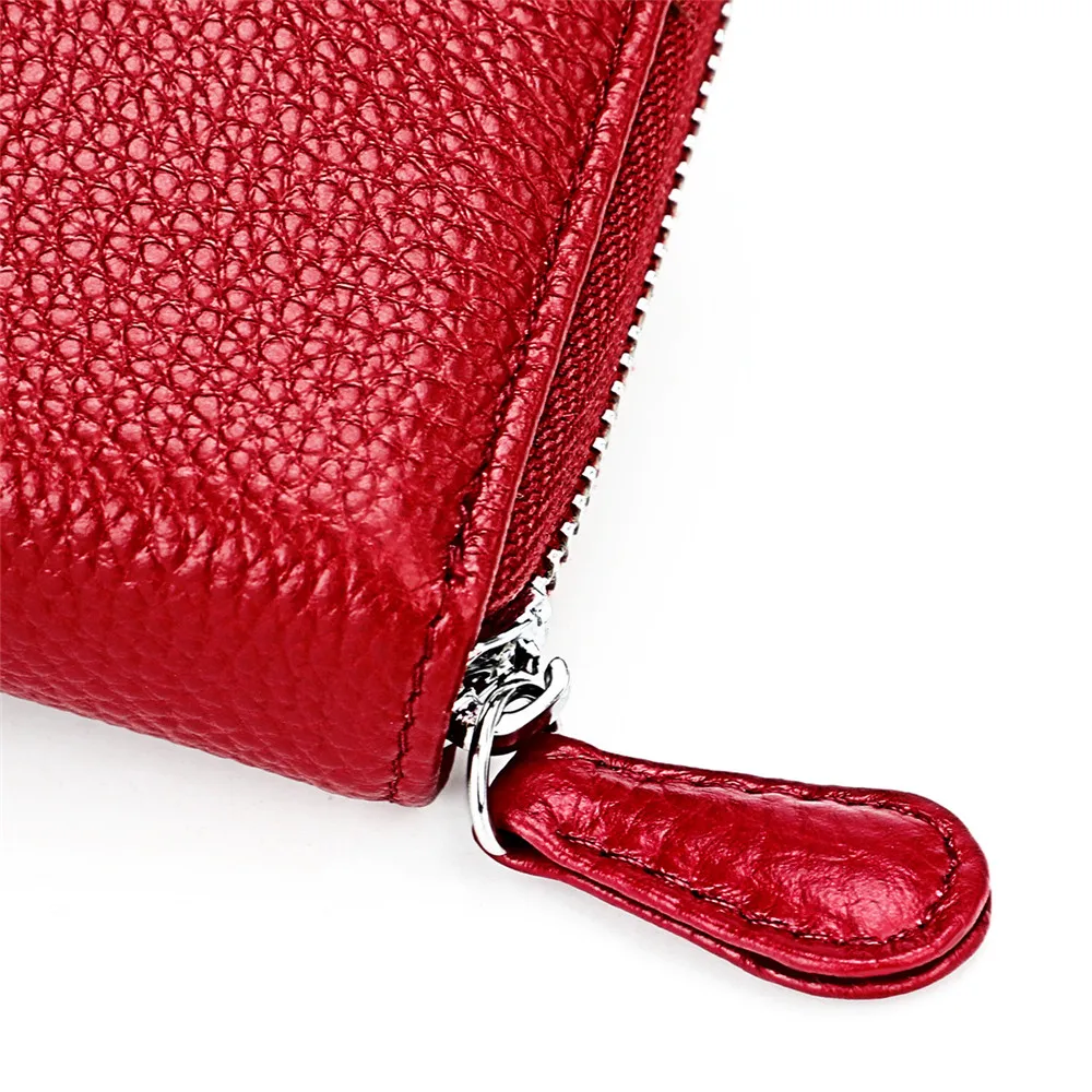 RETROGOO Fashion Leather Women Wallet 2024 New Zipper Purse Female Solid Color Coin Purses Long Lady Wallet With 18 Card Holder