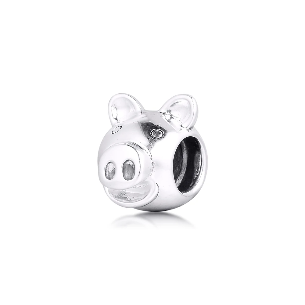 

20th anniversary limited Pig Charm DIY Beads For Jewelry Making 925 Silver Fits Original Silver Charms Bracelets For Woman