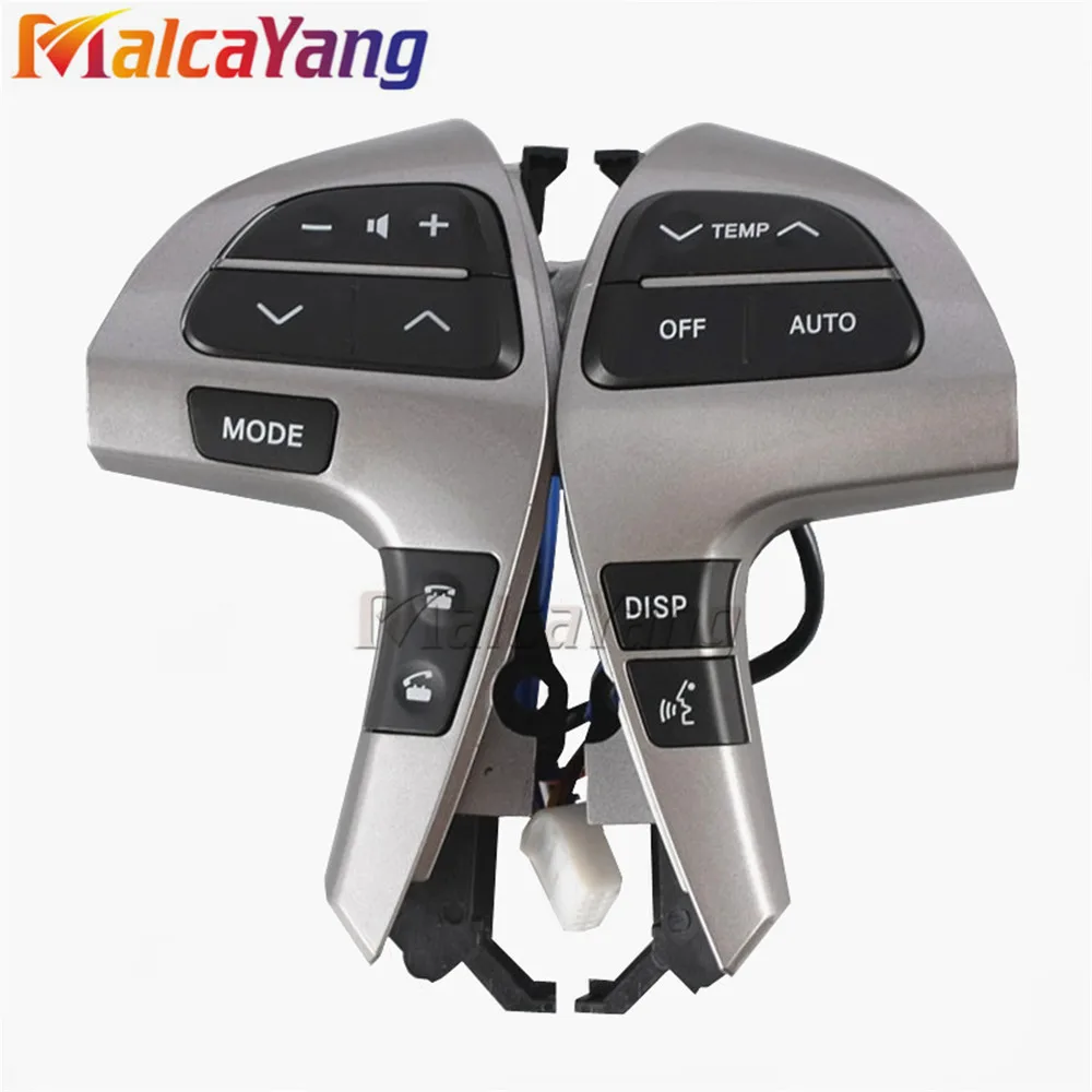 عجلة قيادة السيارات 84250-0E220 84250-0E120, مفتاح زر التحكم الصوتي ، لسيارات تويوتا هايلكس فيجو كورولا كامري هايلاندر إنوفا