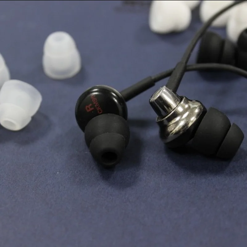 5 paia di cuscinetti auricolari in silicone a due strati, cuscinetti di ricambio per auricolari in-ear, cuffie, tappi per le orecchie, dimensioni M