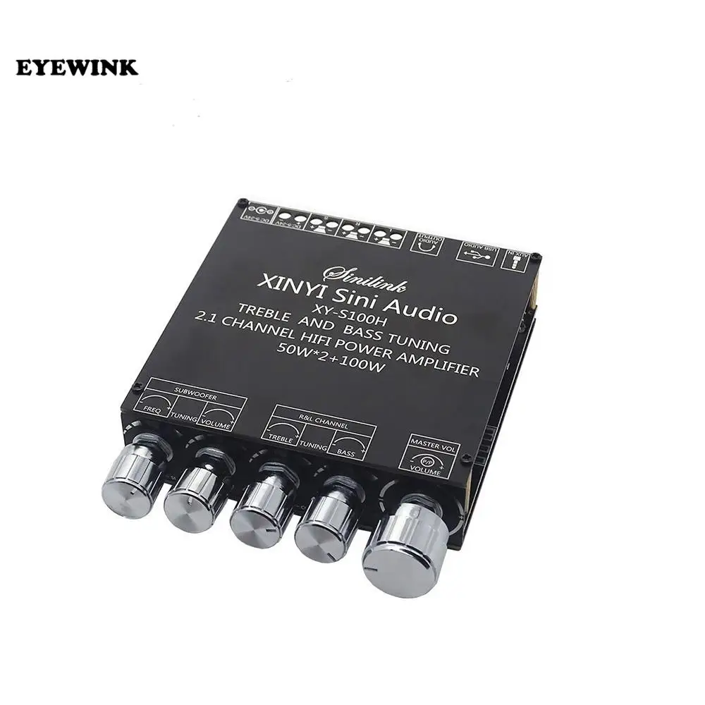 XY-S100H 2.1 channel Bluetooth audio power amplifier module high and low bass subwoofer