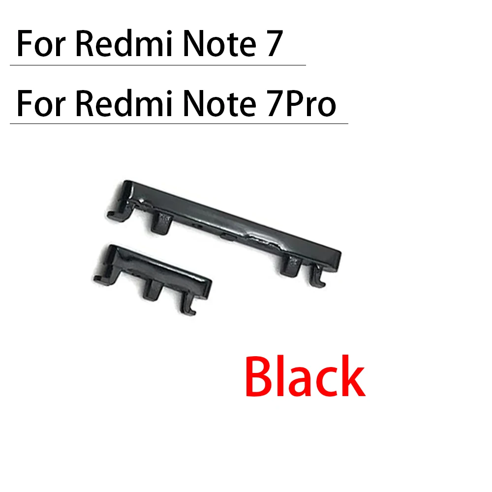 50Pcs，NEW Tested For Xiaomi Redmi Note 7 8 9 Pro 9S 9T Side Keys Power and Volume Buttons Replacement Parts