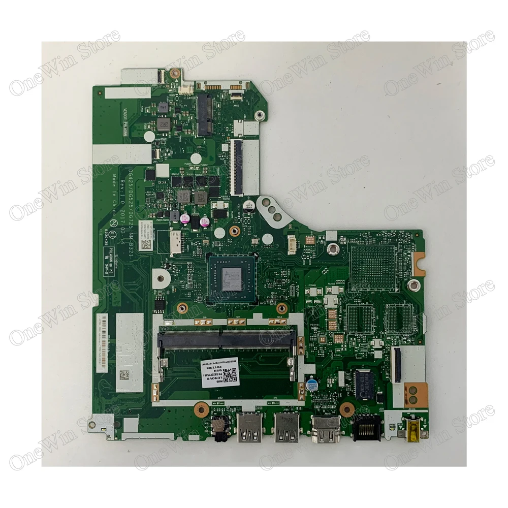 Placa-mãe fru dgpara computador portátil lenovo, 320-17ast 80xw ideapad, dg425/dg525/dg725 embutida, mb integrado, cpu amd, NM-B321 4