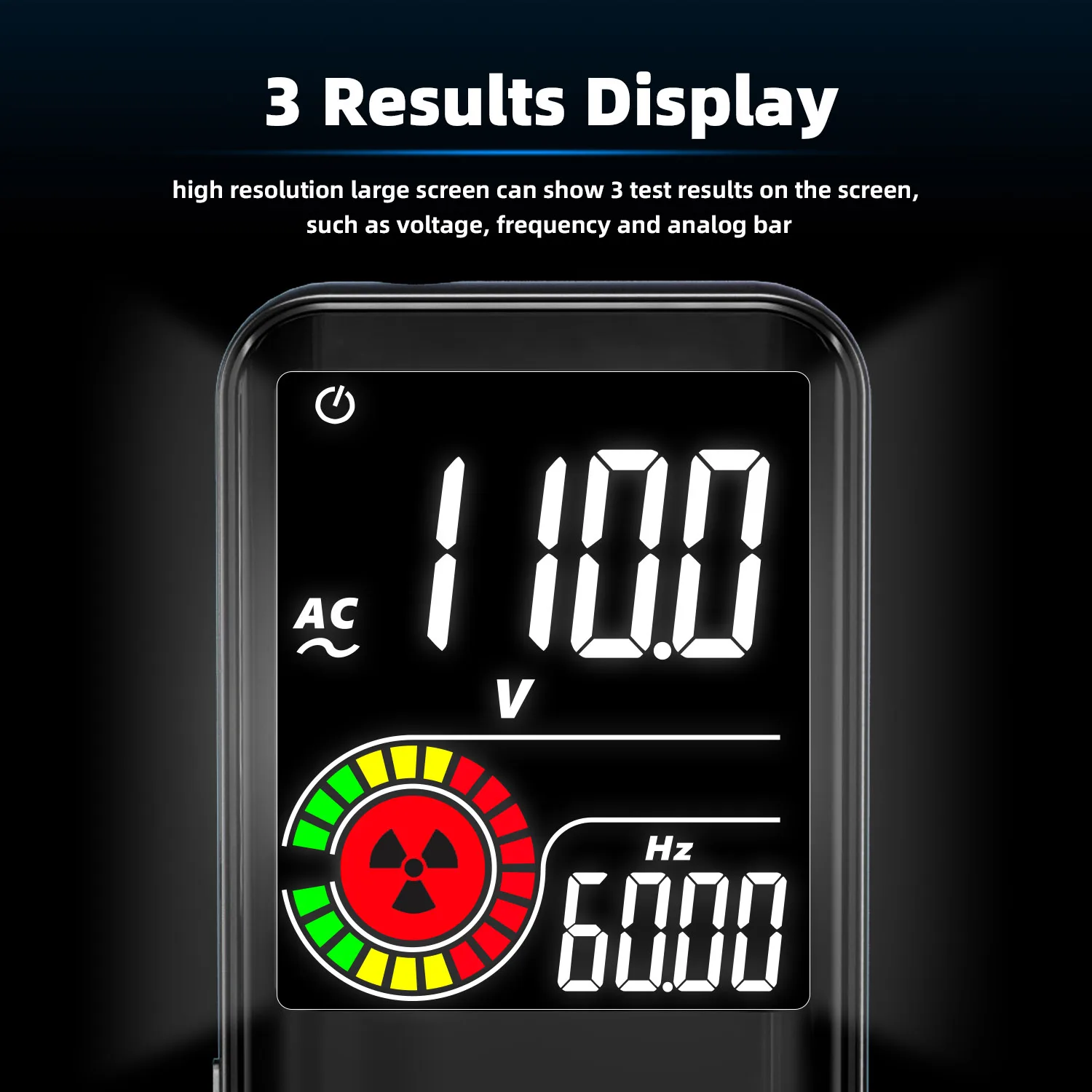 BSIDE Digital Multimeter Color Display 9999 Count Auto Range Voltmeter Rechargeable with EMF Detector Capacitance Diode Tester