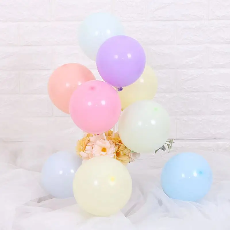 100pcs 5/10/12 inch single layer macaron latex balloon romantic wedding room party decoration small fresh candy color golobs