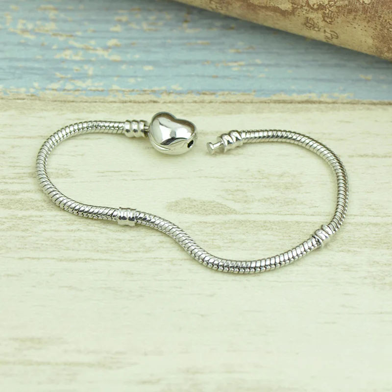 Basic snake chain pulseras 2021 mary poppins fit original european charms bracelet beads diy bangle women fashion jewelry making - Image 3