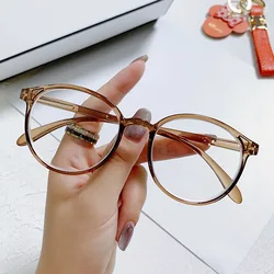 High-quality round frame glasses Myopia Glasses Women Men Nearsighted Eyewear Anti blue light Glasses with Diopters Minus -1.0