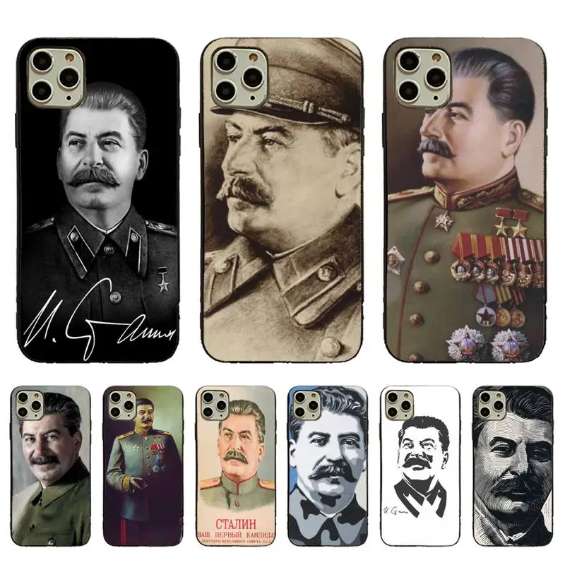 Stalin Soviet Luxury Soft Phone Case for iphone 13 11pro 12pro MAX 8 7 6 6S Plus X XS MAX 5 5S SE XR Fundas Capa