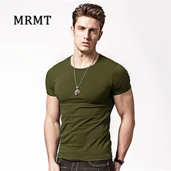 Tight cultivate one's morality t-shirts v-neck collar pure color T-shirt man Render male