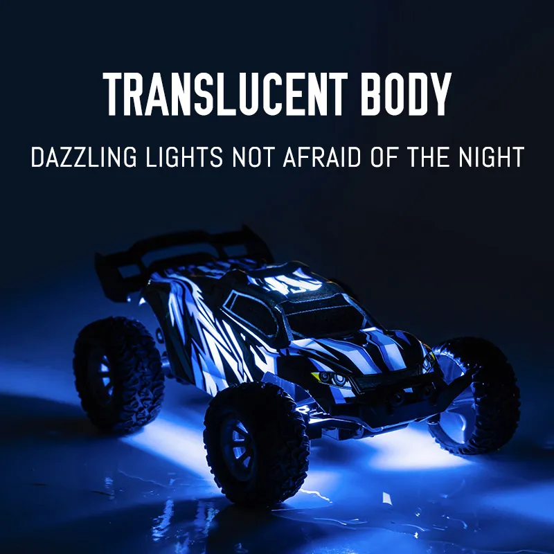 70KM/H 4WD RC Car With Led Lights 2.4G Radio High Speed Brushless Motor Remote Control Off-Road Cars for Children toys