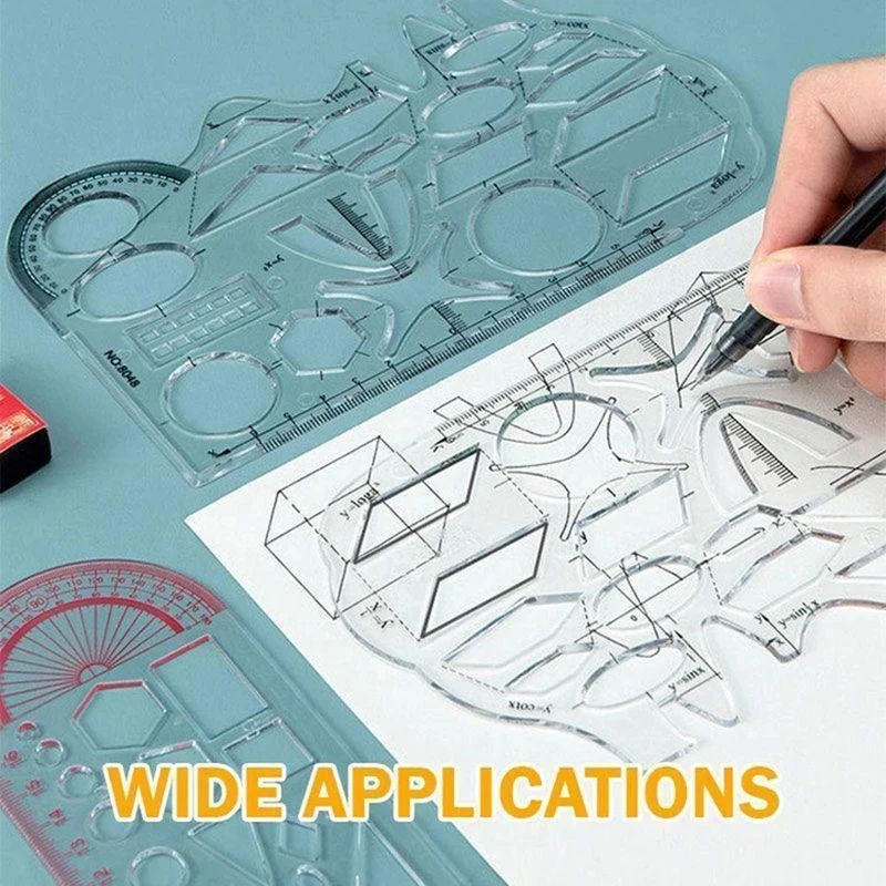 Bán Đa Năng Hình Học Thước Hình Học Vẽ Bản Mẫu Đo Thước Springhall Góc Và Vòng Tròn Máy Làm Vẽ