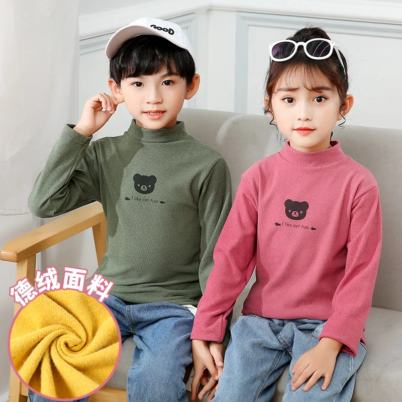 Toddler boys girls Sweatshirts Warm Autumn Winter Coat Sweater Baby Long Sleeve Outfit Tracksuit kids shirt cheap clothes 2021