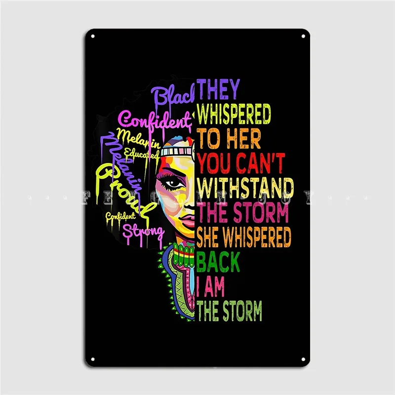 Плакат с надписью «Я сильная Африканская женщина»