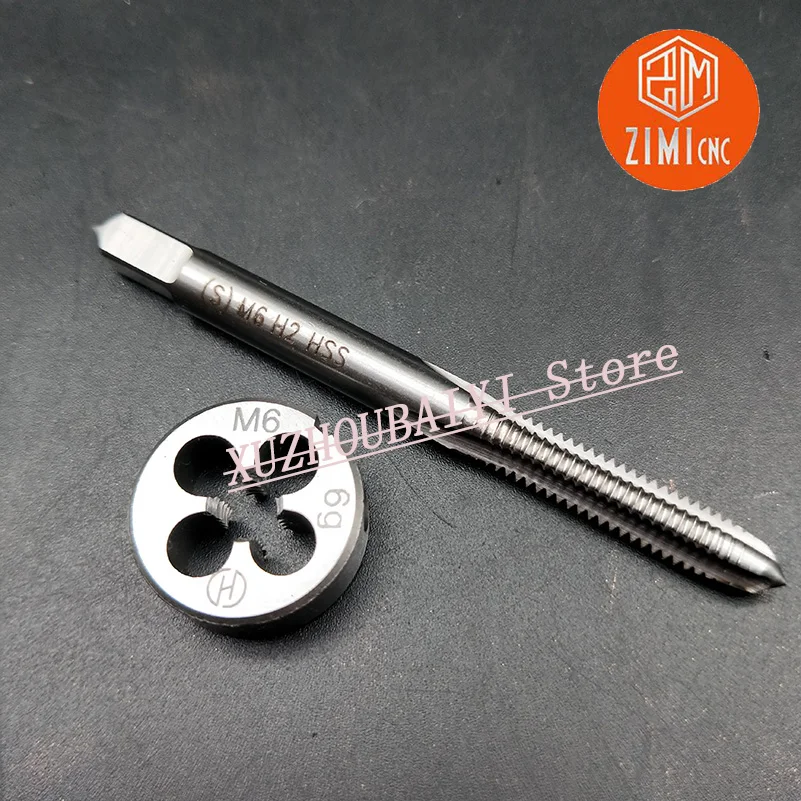 M6 M7 Thread Diameter Tap Round Die Hand Tool Set 1.0 0.75 0.5mm Fine Pitch Standard Tap Tapping Mould Circular Tapping Mould