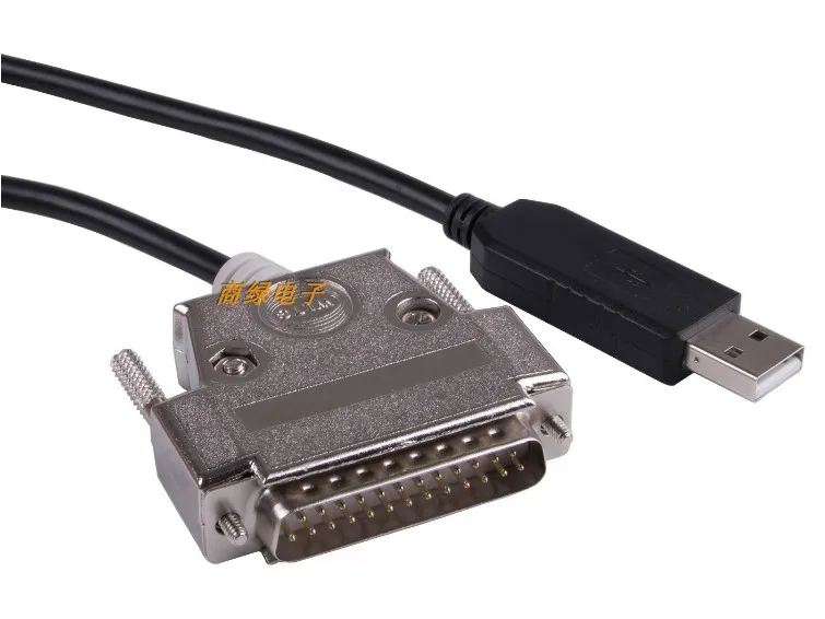 Chip FTDI Usb a RS232, adaptador de serie de conector macho DB25 de 25 pines, Cable de 1,8 M, controles CNC, programación compatible con C-232R US-232R