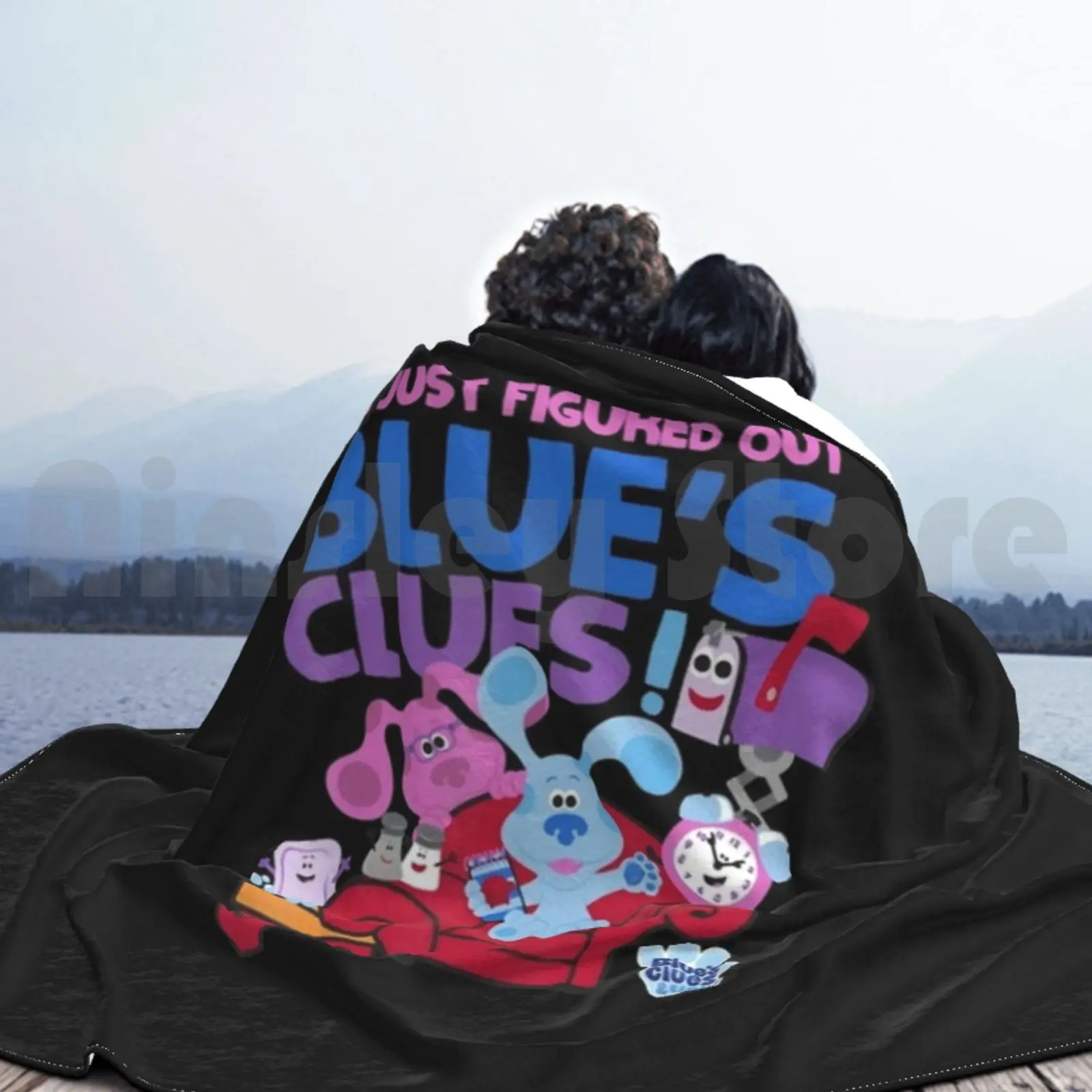 بطانية Blue's Clues & You Group Shot Just Figured Out Blue's Clues Blanket Fashion المخصصة رسميًا