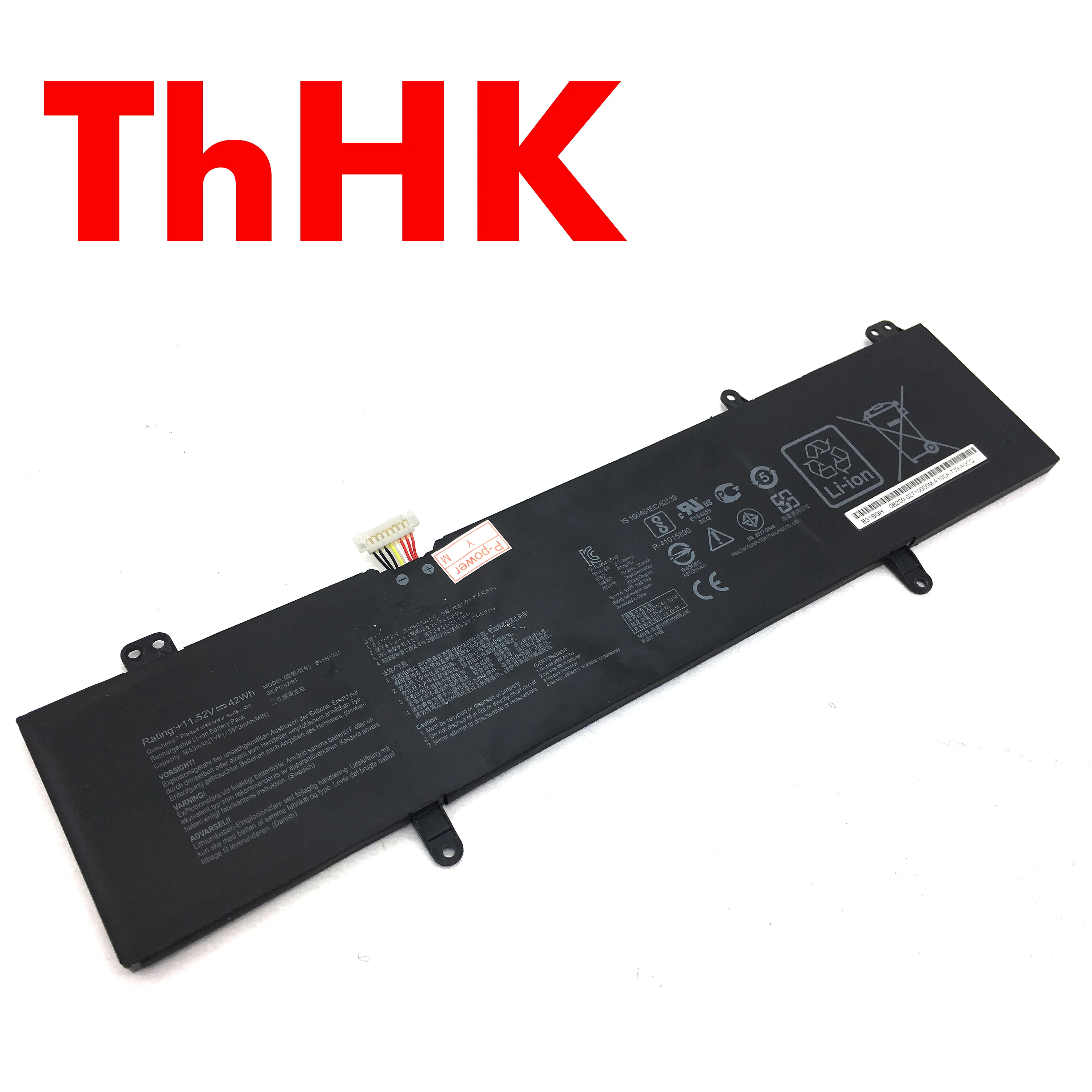 Genuine Original B31N1707 Laptop Battery For Asus VivoBook 14 S14 X411UA X411UQ S410UN S410UQ S4100VN S4200UF X411UA X411UF