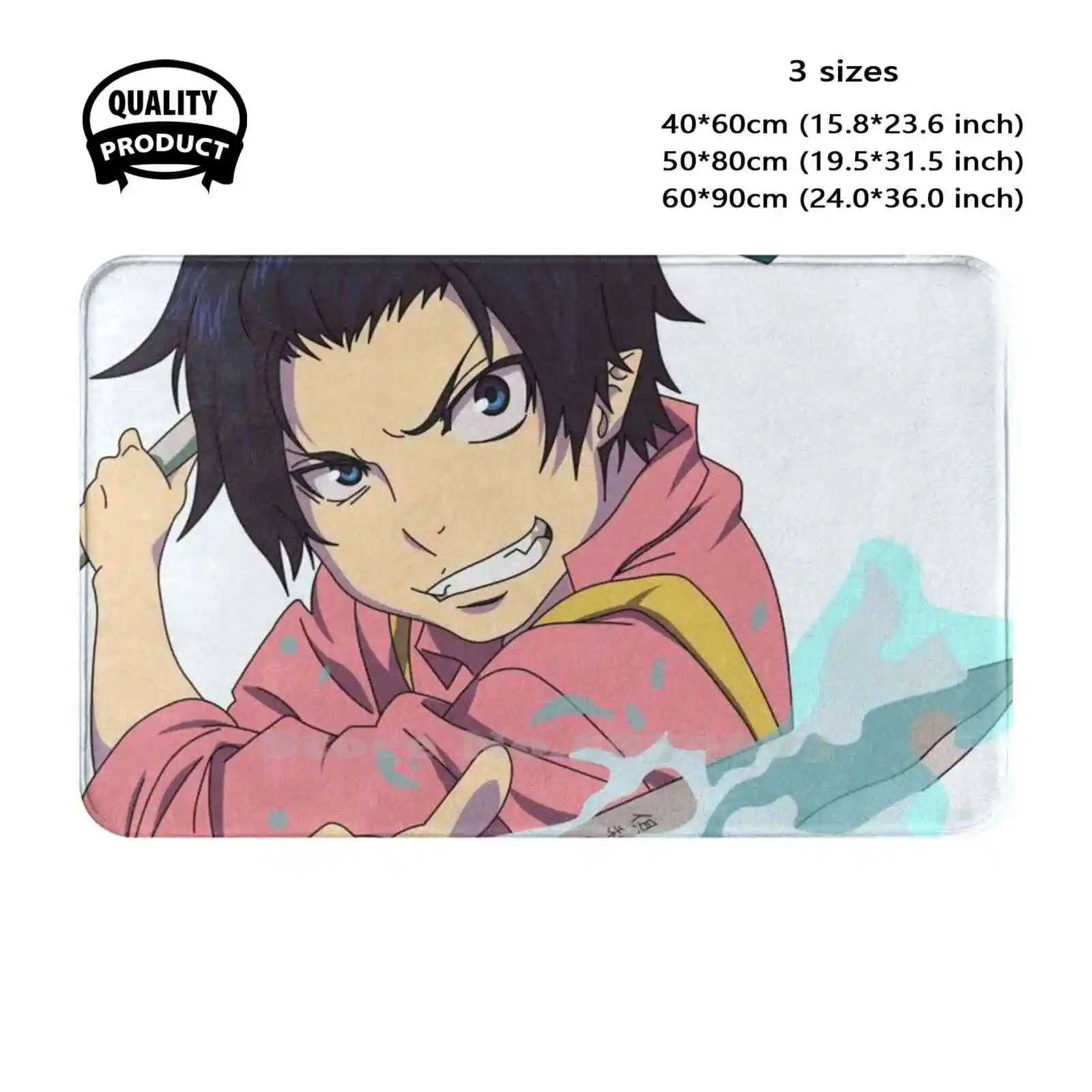 Rin Okumura - - Ao No Exorcist - Hair Clip Soft Cushion Home Carpet Door Mat Car Rug Rin Okumura Ao No Exorcist Hair Clip Anime